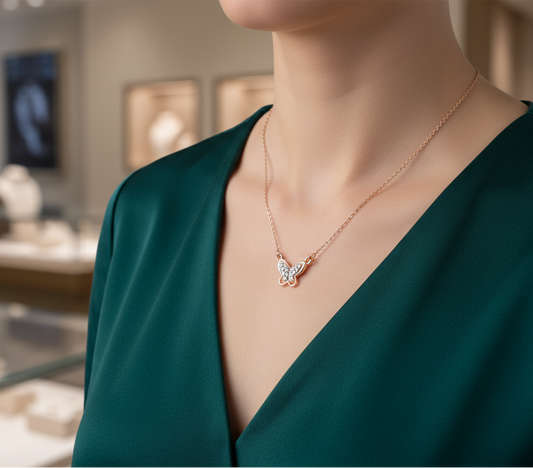 Whisper Butterfly Necklace for girls.