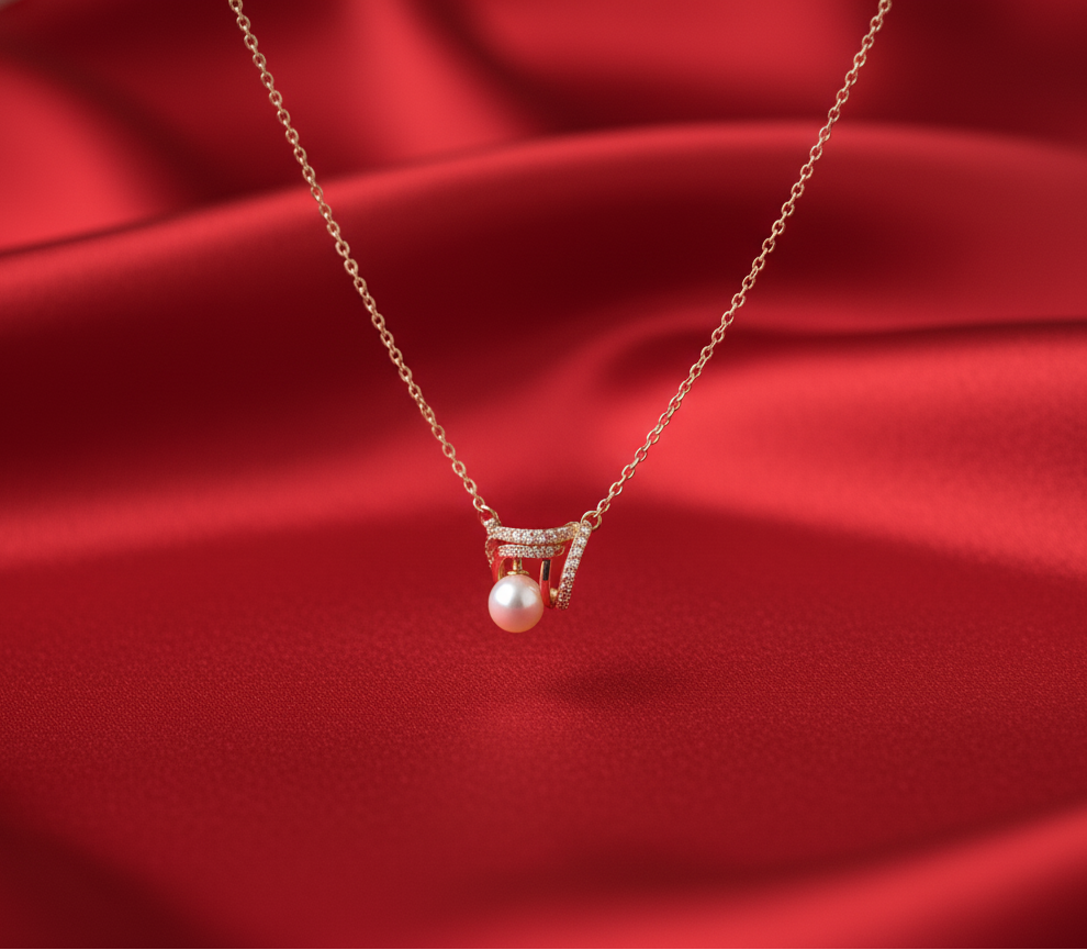 Orbit Pearl Necklace for girls