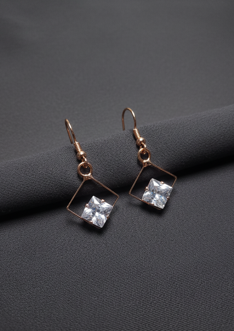 small Rose Prism Earrings for girls.