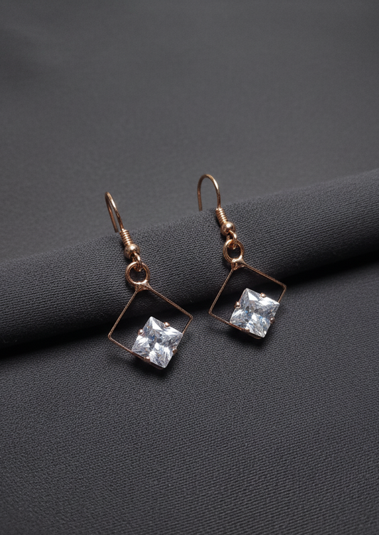 small Rose Prism Earrings for girls.