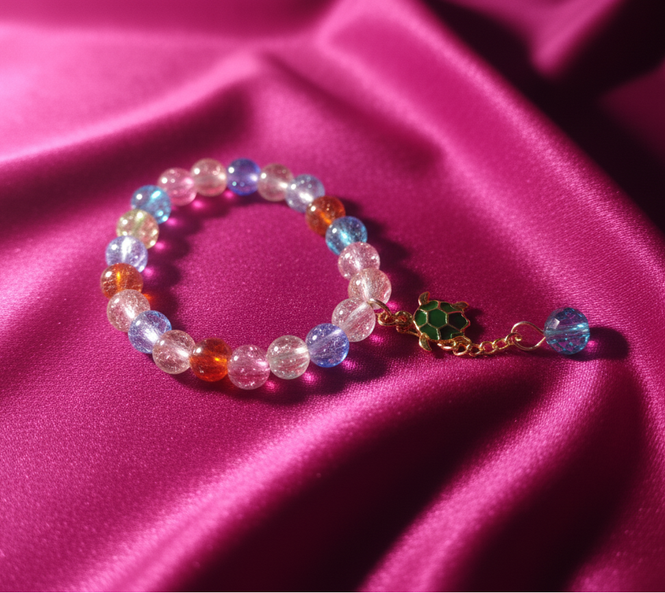 Lucky Turtle Rainbow Bracelet for girls