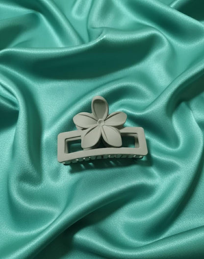 Pack of 12 medium size Muted Bloom Hair Claws for Girls.