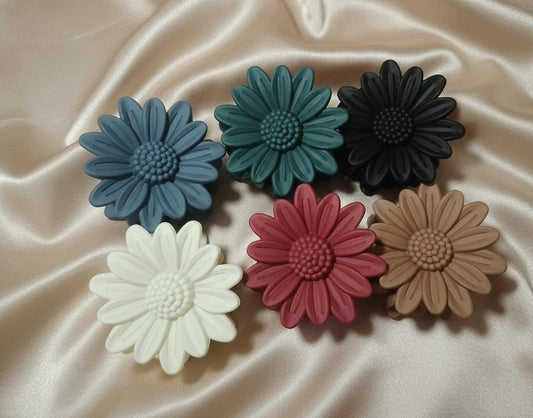 Pack of 6 Medium size Vintage Bloom Clips for Girls