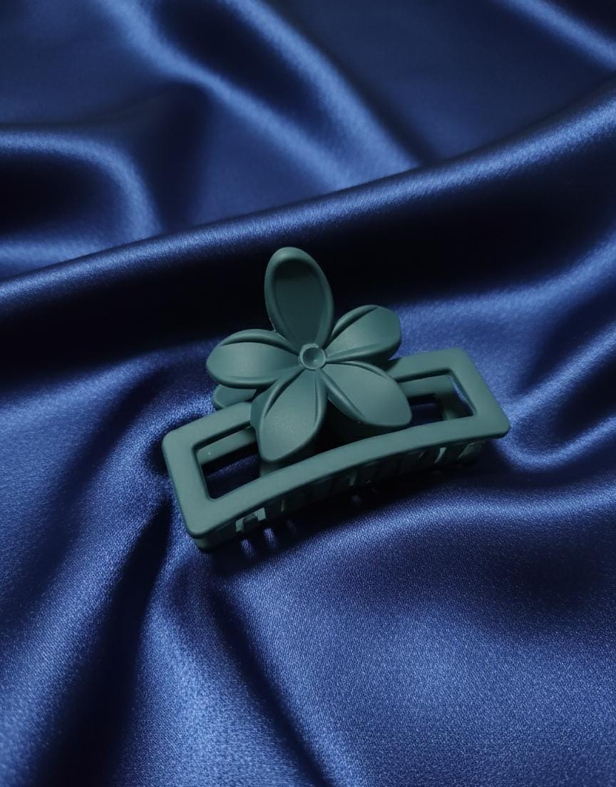 Pack of 12 medium size Muted Bloom Hair Claws for Girls.