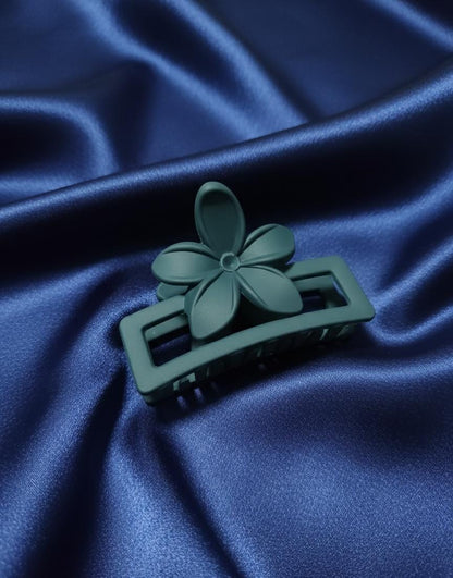 Pack of 12 medium size Muted Bloom Hair Claws for Girls.