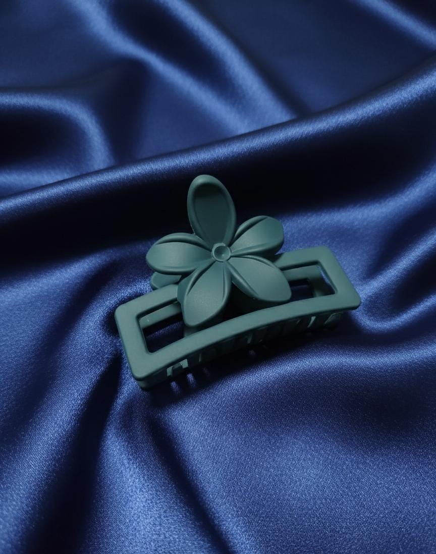 Pack of 12 medium size Muted Bloom Hair Claws for Girls.