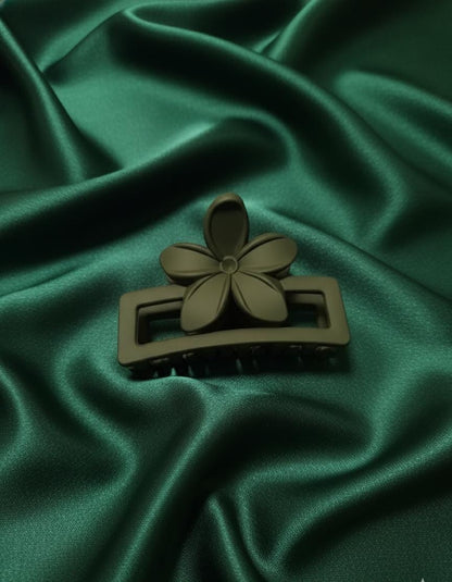 Pack of 12 medium size Muted Bloom Hair Claws for Girls.